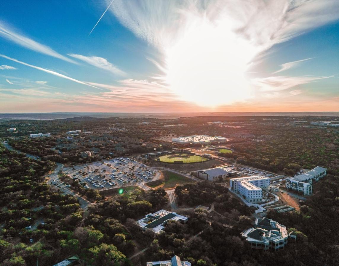 德州康考迪亚大学的无人机照片